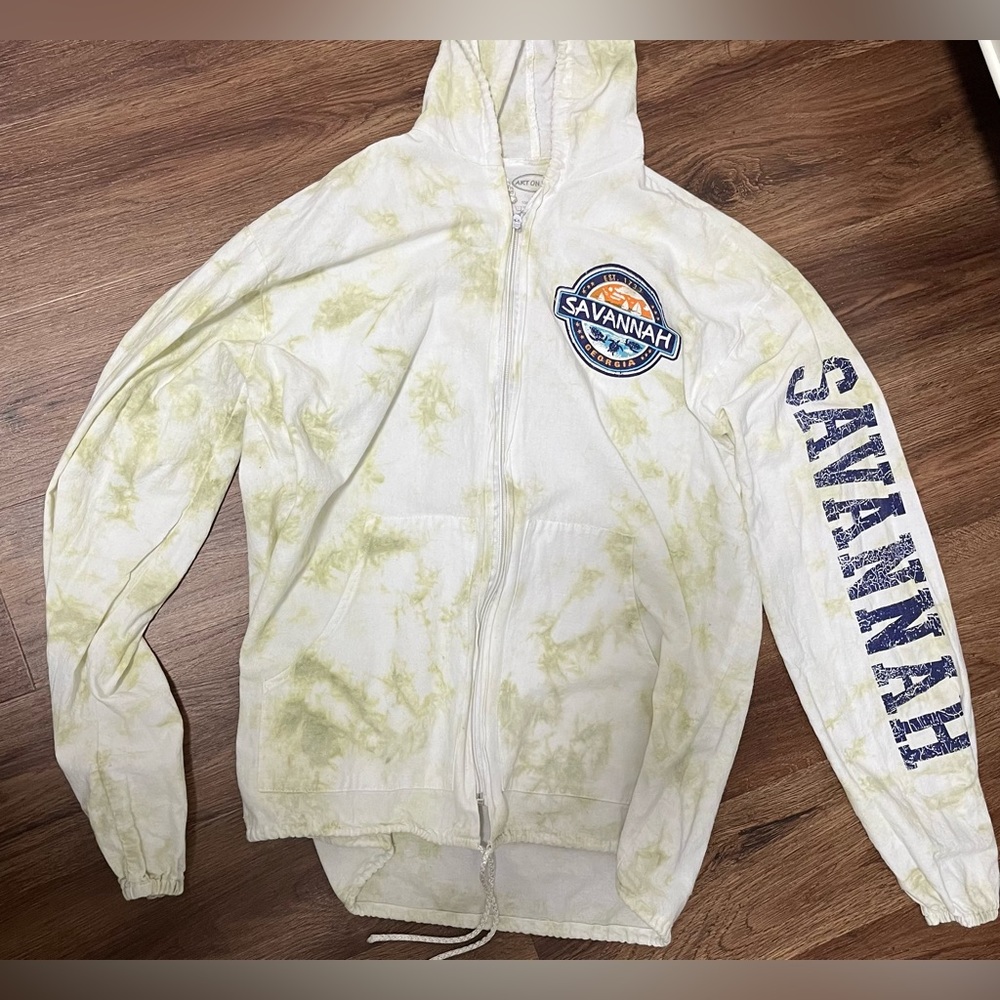 WOMENS SAVANNAH TIE DYE ZIP UP